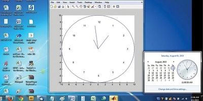 طراحی ساعت آنالوگ با استفاده از متلب